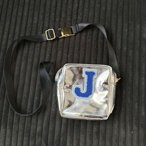 Stoney Clover Lane Metallic Silver Fanny Pouch